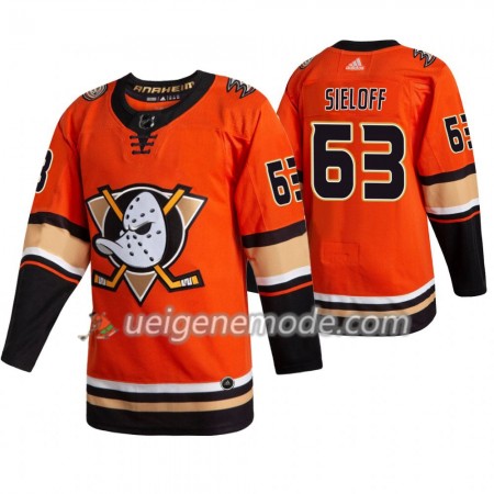 Herren Eishockey Anaheim Ducks Trikot Patrick Sieloff 63 Adidas 2019-2020 Orange Authentic